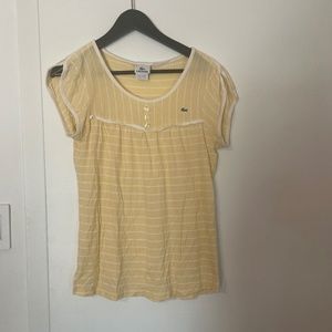 Yellow Lacoste Lightweight shirt